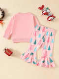 Holly Jolly Vibes Toddler/Girls Two Piece Outfit Set