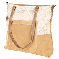 Cinnamon Floral Tote Bag