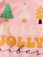 Holly Jolly Vibes Toddler/Girls Two Piece Outfit Set