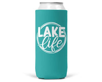 Lake Life Slim Can Coozie Cooler