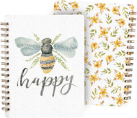 Bee Happy Spiral Notebook/Journal