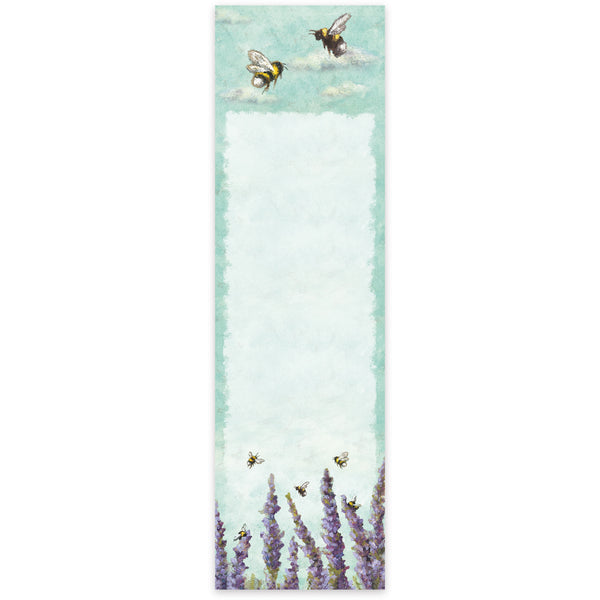 Lavender & Bees Magnetic Notepad