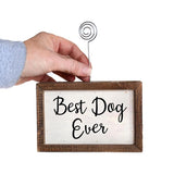 Best Dog Ever Handmade Tabletop Picture Frame Photo Holder