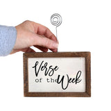 Verse Of The Week Handmade Tabletop Picture Frame Photo Holder