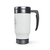 Retired Hot Girl Stainless Steel Travel Mug with Handle, 14oz