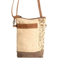 Floral Print Passport Shoulder/Crossbody Bag