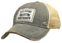 Welcome To The Shitshow Distressed Trucker Hat