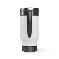 Retired Hot Girl Stainless Steel Travel Mug with Handle, 14oz