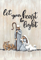 Let Your Heart Be Light Handmade Block