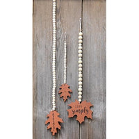 Beaded Fall Leaves (Set of 3)