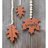 Beaded Fall Leaves (Set of 3)