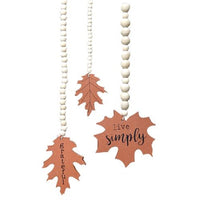 Beaded Fall Leaves (Set of 3)