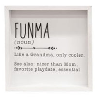 Funma Definition Box Sign
