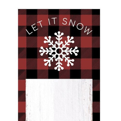 Let It Snow Magnetic Notepad