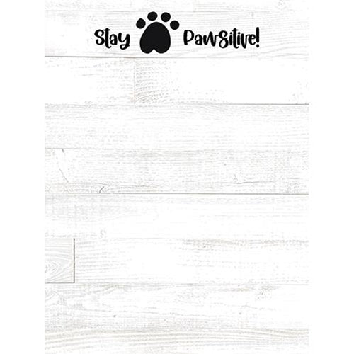 Stay Pawsitive Magnetic Notepad