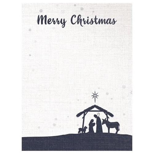 Merry Christmas Nativity Magnetic Notepad