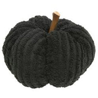 Black Chenille Pumpkin 7.5" (Medium)