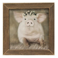 Painted Piggy Framed Print