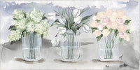 Flower Trio Handmade Framed Print- Multiple Frame Colors