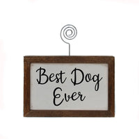 Best Dog Ever Handmade Tabletop Picture Frame Photo Holder