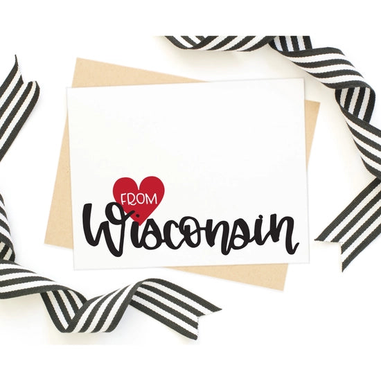 Love From Wisconsin Handmade Card