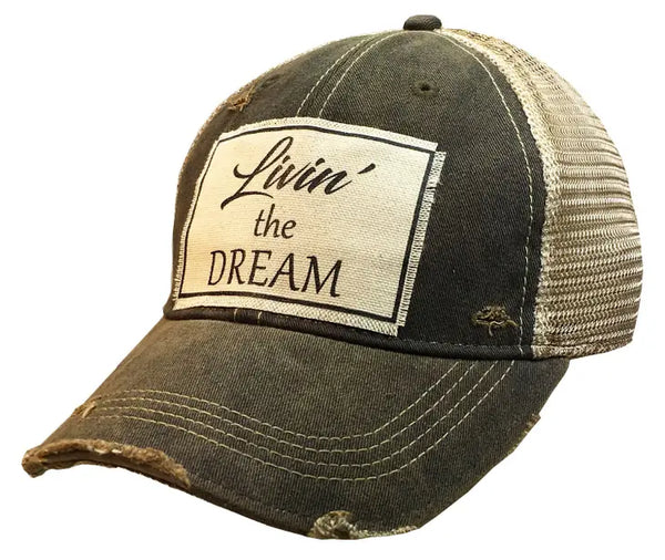 Livin' The Dream Distressed Trucker Hat