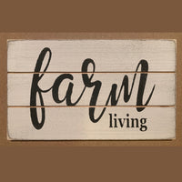 Farm Living Mini Sign